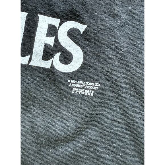 Vintage The Beatles Graphic Music T-Shirt‎ AAA 2001 Apple Corps Folk Rock 2XL - Picture 3 of 6